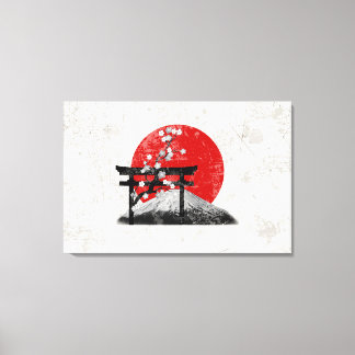 Toile Drapeau et symboles du Japon ID153