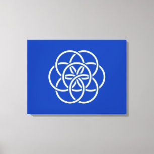 Toile Drapeau international de la planète Terre