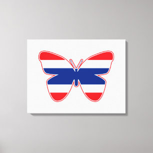 Toile Drapeau papillon thaïlandais