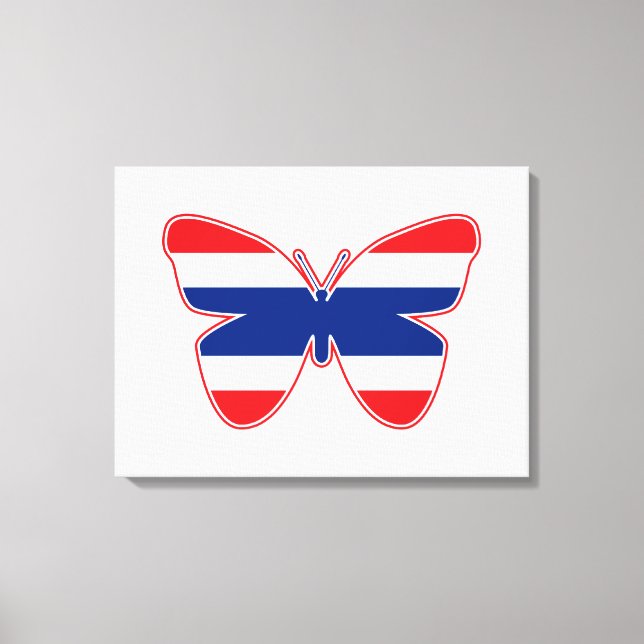 Toile Drapeau papillon thaïlandais (Recto)
