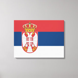 Toile Drapeau serbe