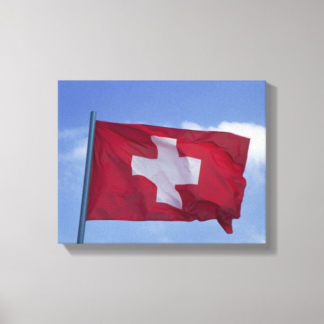 Toile Drapeau suisse RF) (Recto)