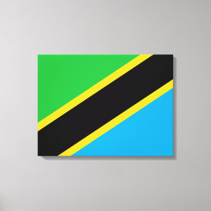 Toile Drapeau tanzanien