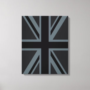 Toile Drapeau Union Jack noir