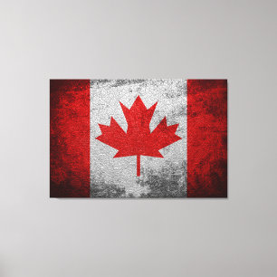 Toile Drapeau vintage Canada