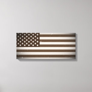 Toile Drapeau vintage des États-Unis