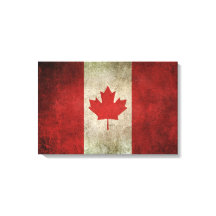 Drapeau vintage en détresse du Canada