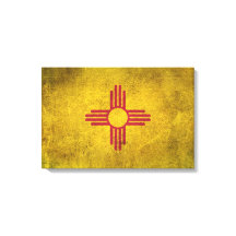 Drapeau vintage en détresse du Nouveau-Mexique