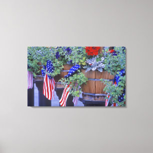 Toile Drapeaux et fleurs dans Philipsburg Montana