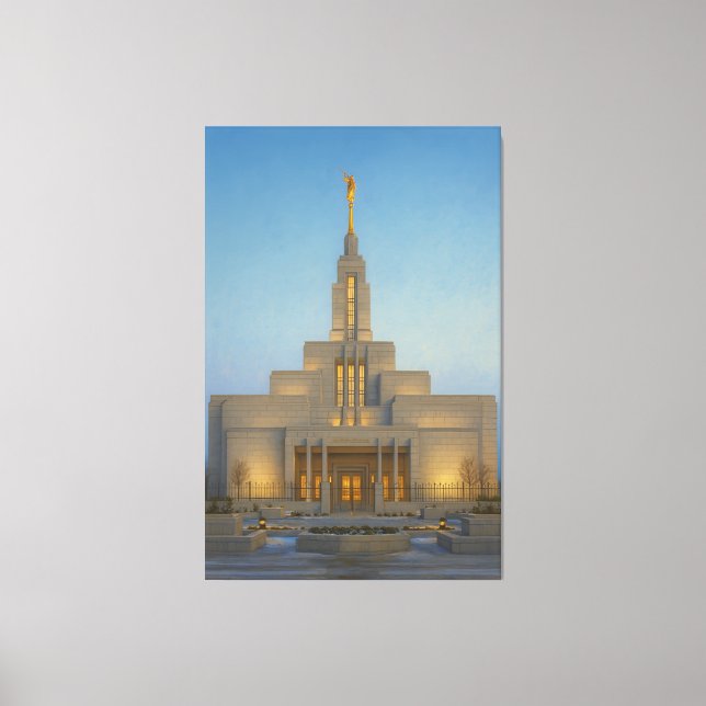 Toile Draper Utah Temple Painting™ LDS Wall Art Canvas (Recto)