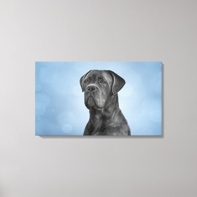 Toile Drawing dog Cane Corso (Recto)