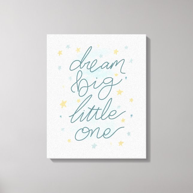 Toile Dream Big Little One Pastel Stars (Recto)