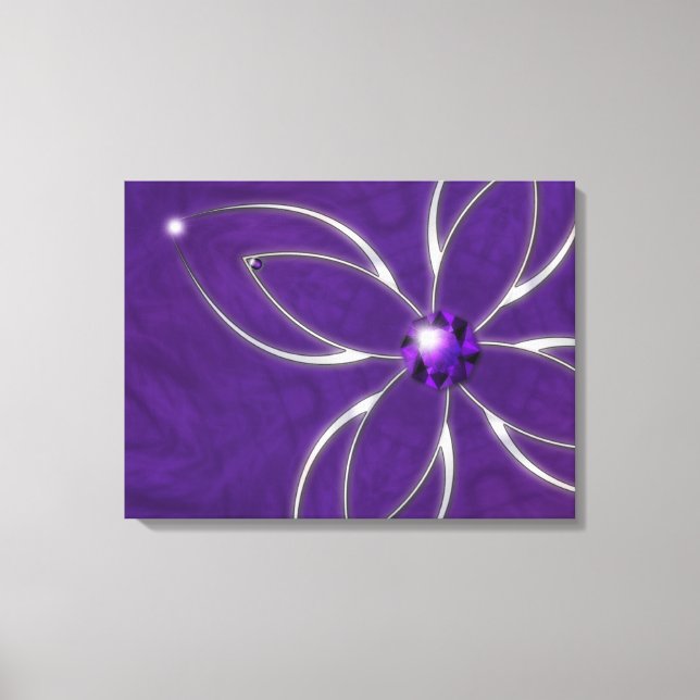 Toile Dream in Amethyst Canvas Print (Recto)