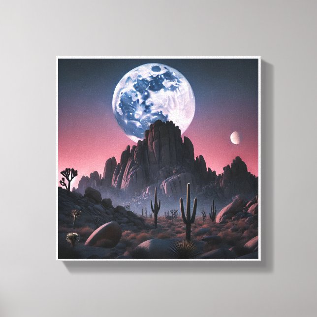 Toile Dreamscape du désert céleste (Recto)