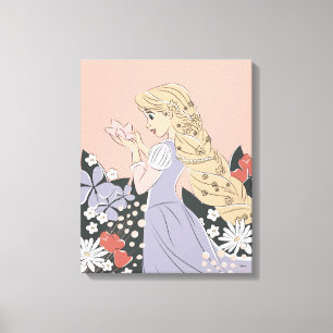 Toile Dreamy Rapunzel en fleurs