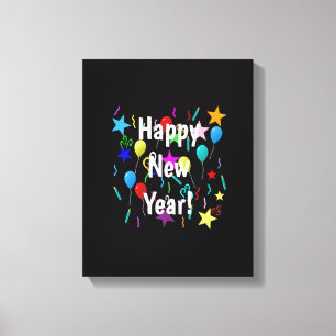 Toile Drôle Joyeux Nouvel An Réveillon 2023 Décorations
