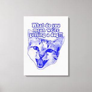 Toile Drôle mème de chat grincheux pour kitty et amoureu