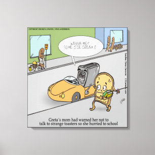 Toile Drôle Toaster Canvas Déplaisant Imprimer