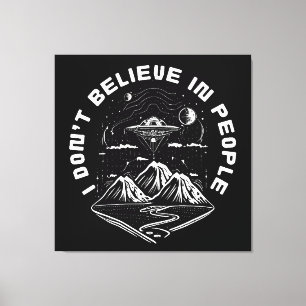 Toile Drôles d'aliens de OVNI Citation de personnes