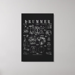 Toile Drum Set Kit Vintage