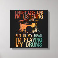 Drummerie Drôle D'art Pour Hommes Femmes Joueur De