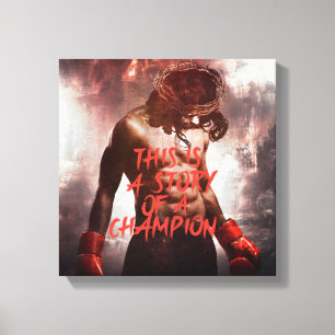 Toile du champion Jésus Imprimer