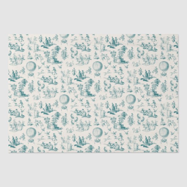 Toile du jouy tissue paper (Front)
