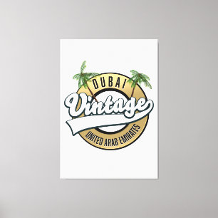 Toile Dubaï Vintage Émirats arabes unis 