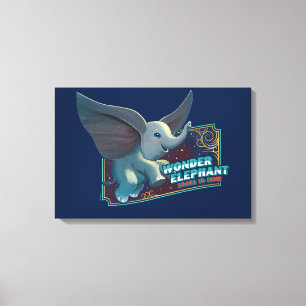 Toile Dumbo  Merveilleux Eléphant S'Enfonce Dans L'Art 