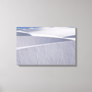 Toile Dunes de sable blanches sous le ciel bleu