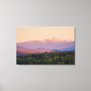 Toile Dusk et Mount Washington dans le nouveau Hampshire