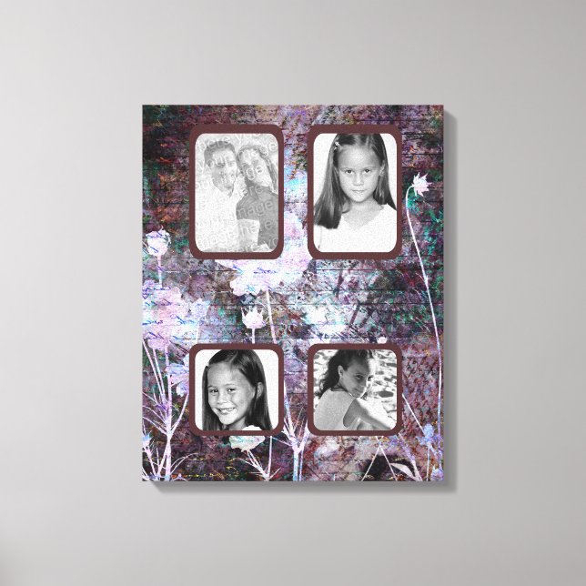 Toile Dusty Rose Love Lettres Canvas de photo (Recto)