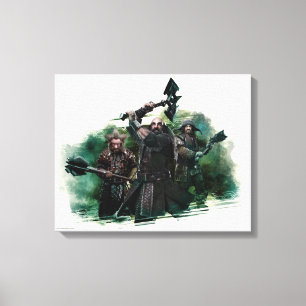 Toile Dwalin, Nori et Bofur Graphic