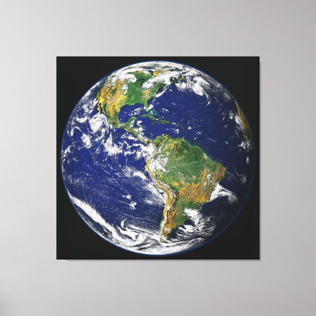 Toile EARTH from SPACE - Tableaux photo personnalisés Im (Recto)