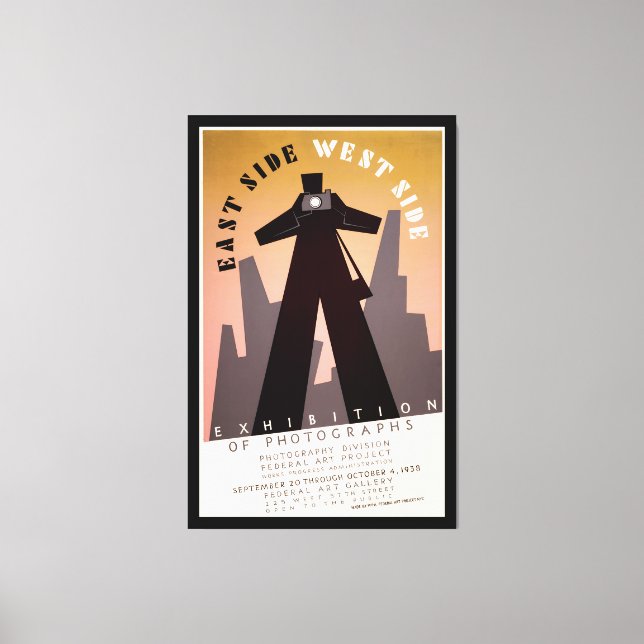 Toile East Side West Side WPA Exposition (Recto)