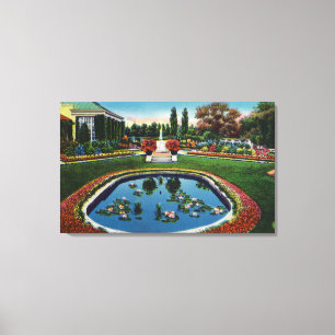 Toile Eastman House Gardens Lily Pond
