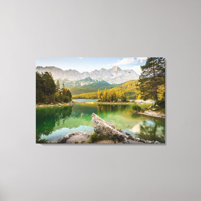 Toile Eau | Dachstein Mountains Lake Allemagne (Recto)