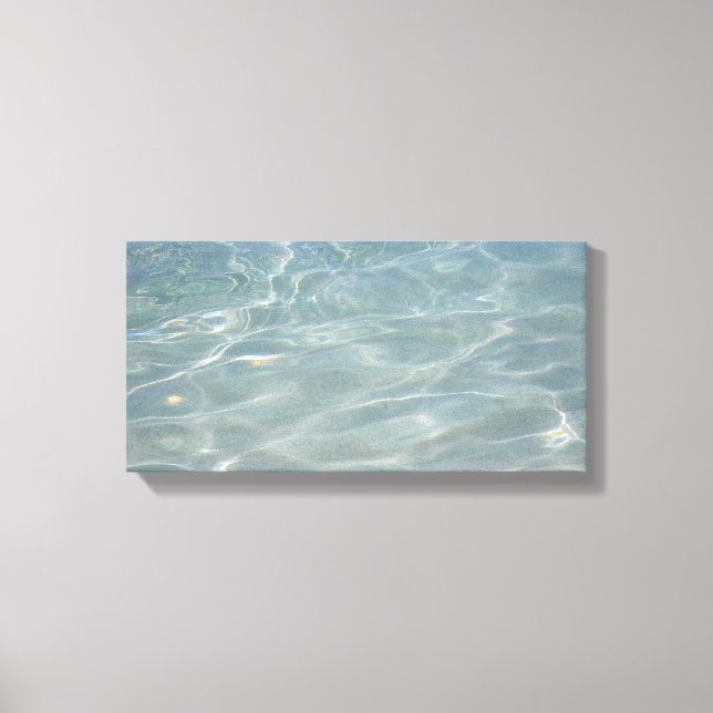Toile Eau des Caraïbes Bleu Abstrait Nature (Recto)