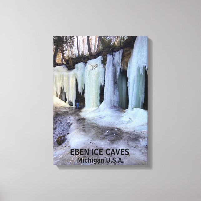 TOILE EBEN GLACE CAVES MICHIGAN U.S.A. (Recto)