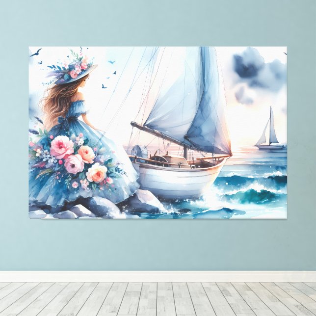 Toile Echoes of the Tide (Insitu (Plancher de Bois))