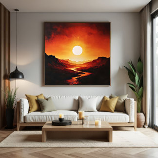 Toile Échos de feu