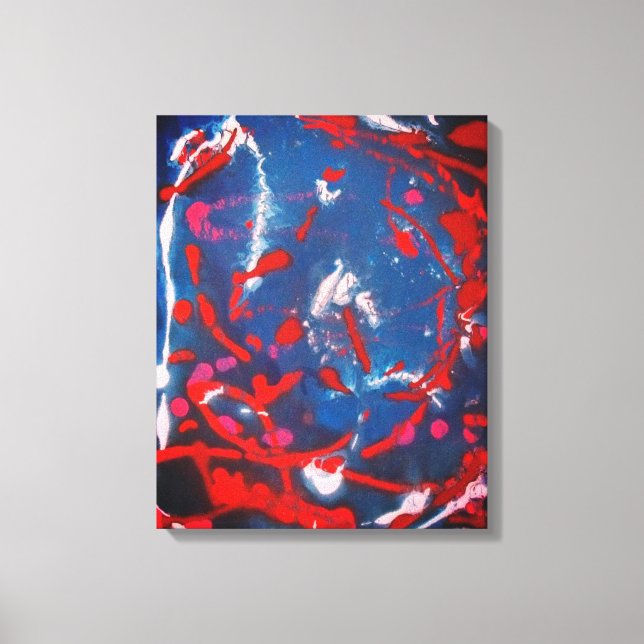 Toile Éclat rouge (Recto)