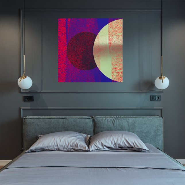 Toile Éclipse lunaire - Abstrait (Créateur téléchargé)
