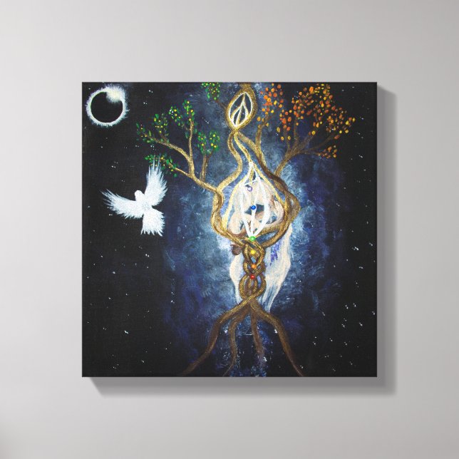 Toile Éclipse solaire 2017 Union sacrée (Recto)