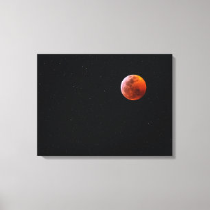Toile Éclipse totale de Lune de sang Big Island Hawaï