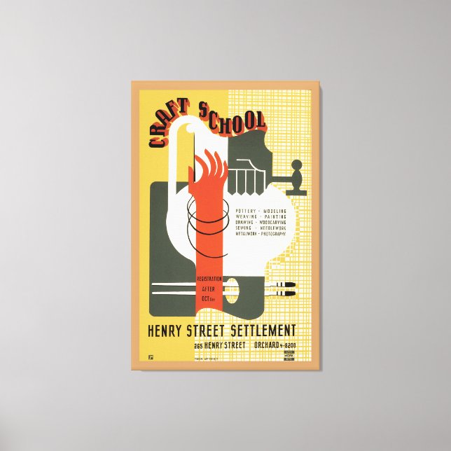 Toile École d'artisanat (Recto)