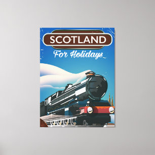 Toile Ecosse Poster de voyage Locomotive