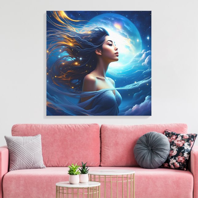 Toile Écoutez votre moi supérieur | Méditation Spirituel (Insitu(Salon))