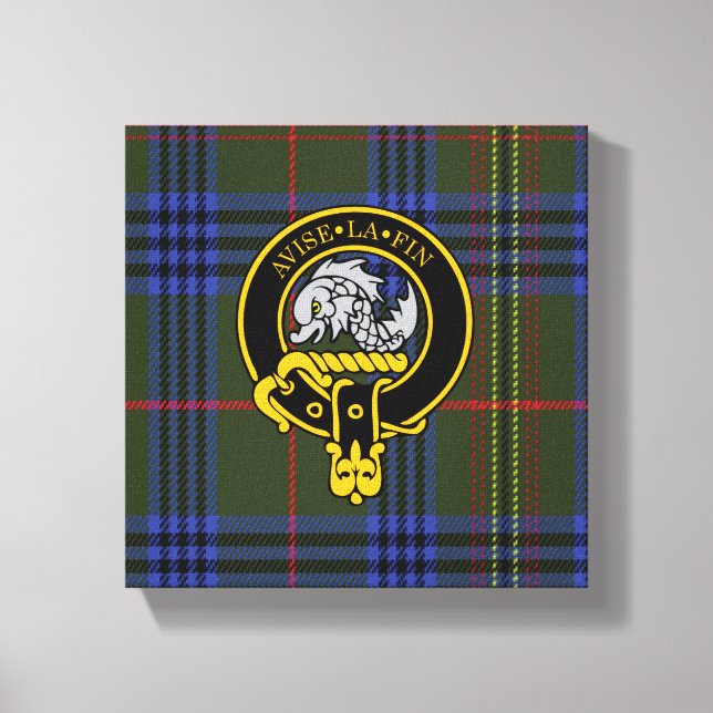 Toile Écran Kennedy Scottish Crest et Tartan Canvas (Recto)