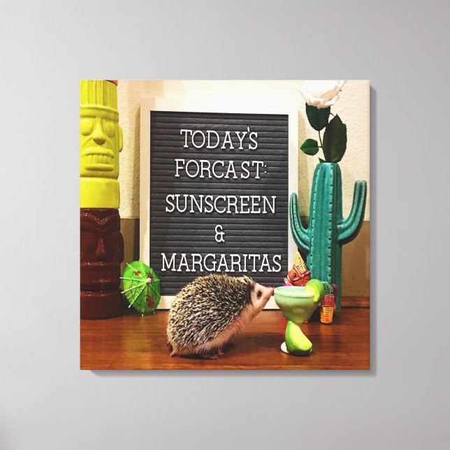 Toile Écran solaire et Margaritas (Recto)